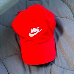 Red nike hat